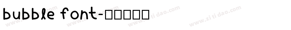 bubble font字体转换